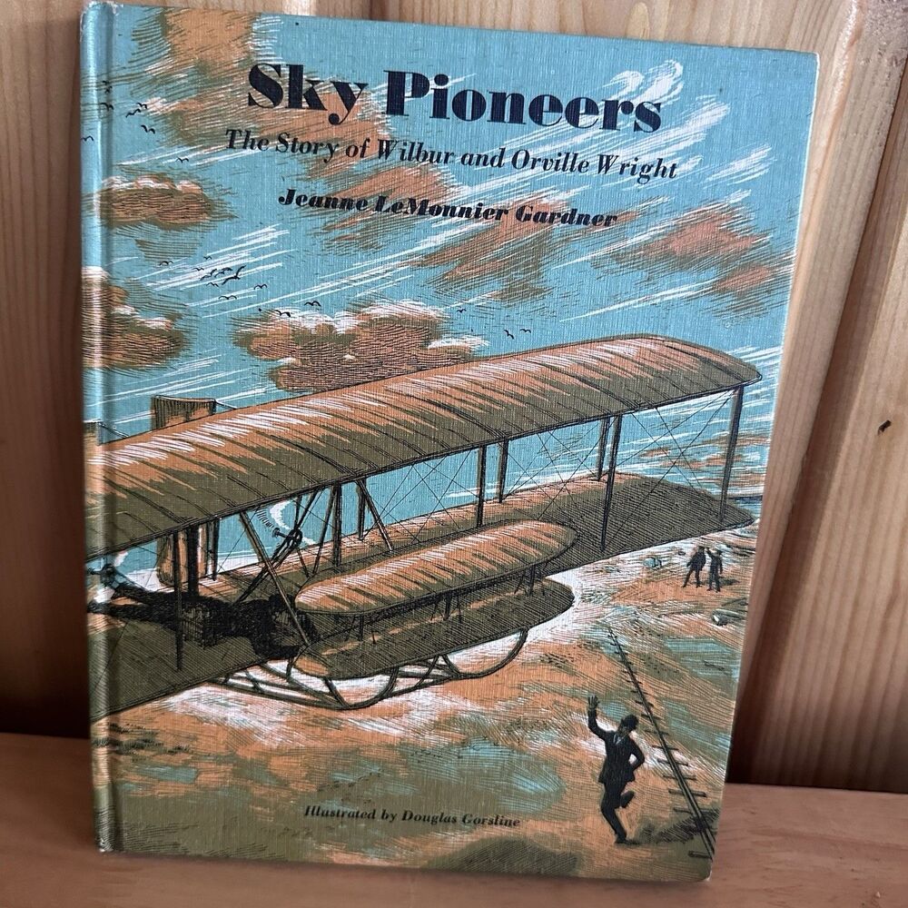Vintage Sky Pioneers Wilbur & Orville Wright Book Weekly Reader Edition HC 1960s